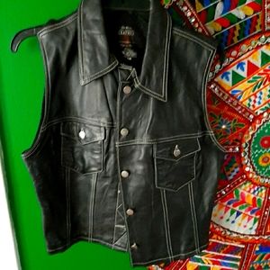 Vintage leather vest